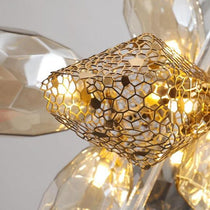 Glass Chandelier Italian Light Luxury Light Fixture for Dining Room/Living Room