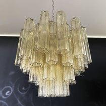 Murano Glass Yellow Chandelier – 36 Tubes