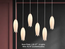 Elegant Flower Chandelier For Foyer/ Staircase