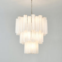 Frosted Glass Tubes Chandelier