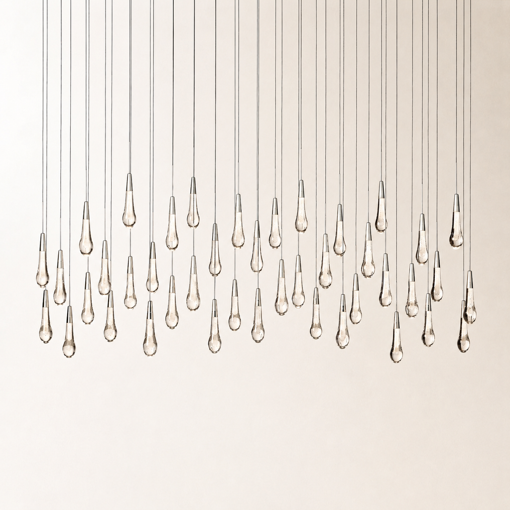 Soltaire Crystal Linear Chandelier 37" 50" 60" 70" 87" 120"W