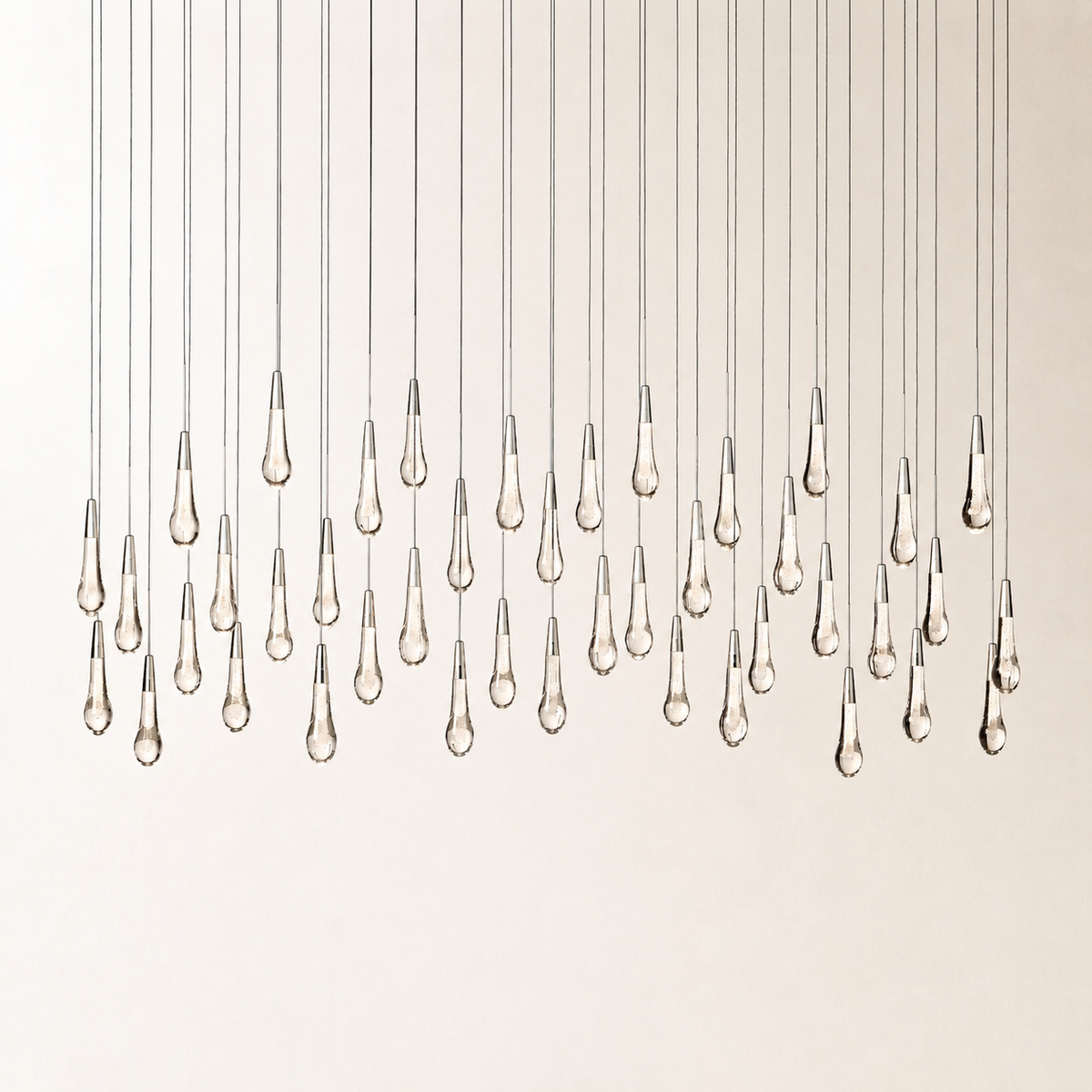Soltaire Crystal Linear Chandelier 37" 50" 60" 70" 87" 120"W