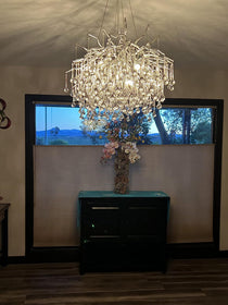 Raindrop Crystal Stunning Tree Branch Crystal Chandelier For Living Dining Room