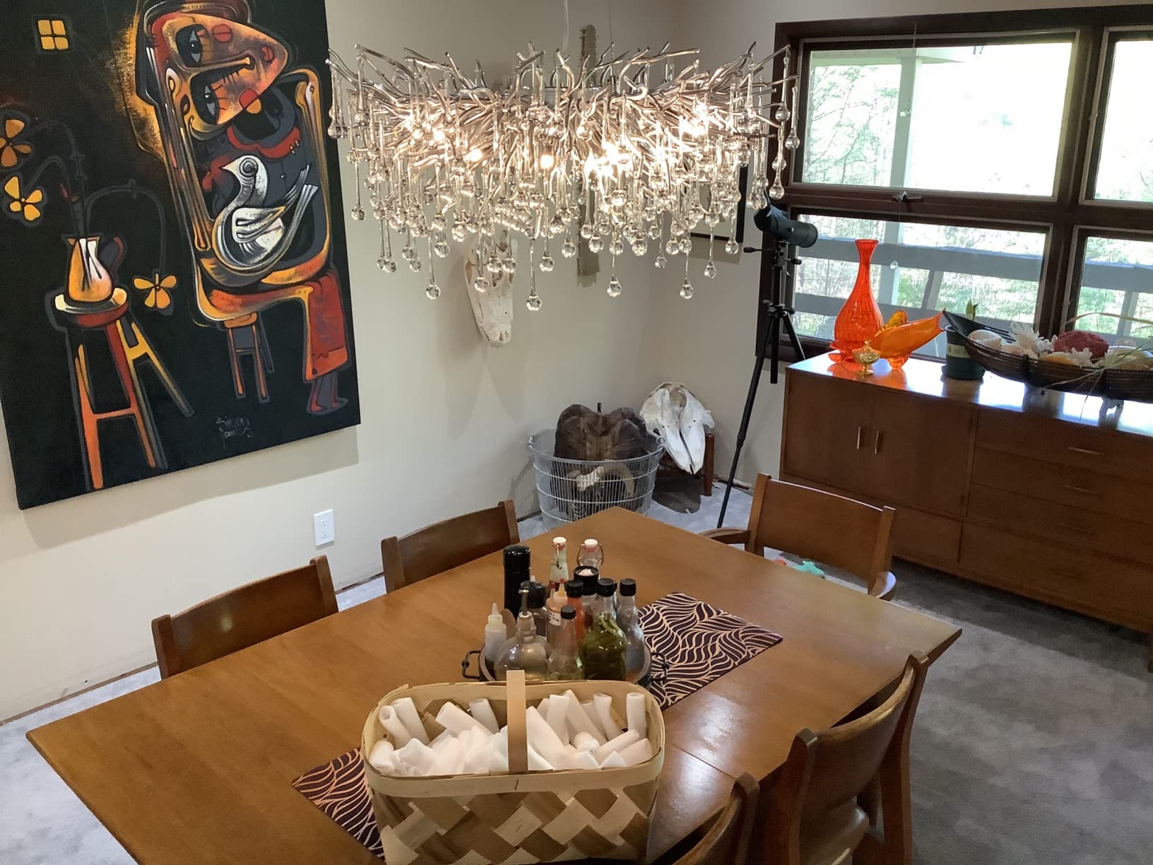 Raindrop Crystal Stunning Tree Branch Crystal Chandelier For Living Dining Room