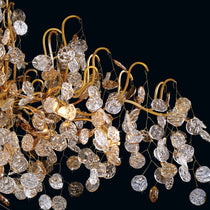 Lignia Crystal Branch Gold Artistic 45" Chandelier