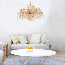 Lignia Crystal Branch Gold Artistic 45" Chandelier