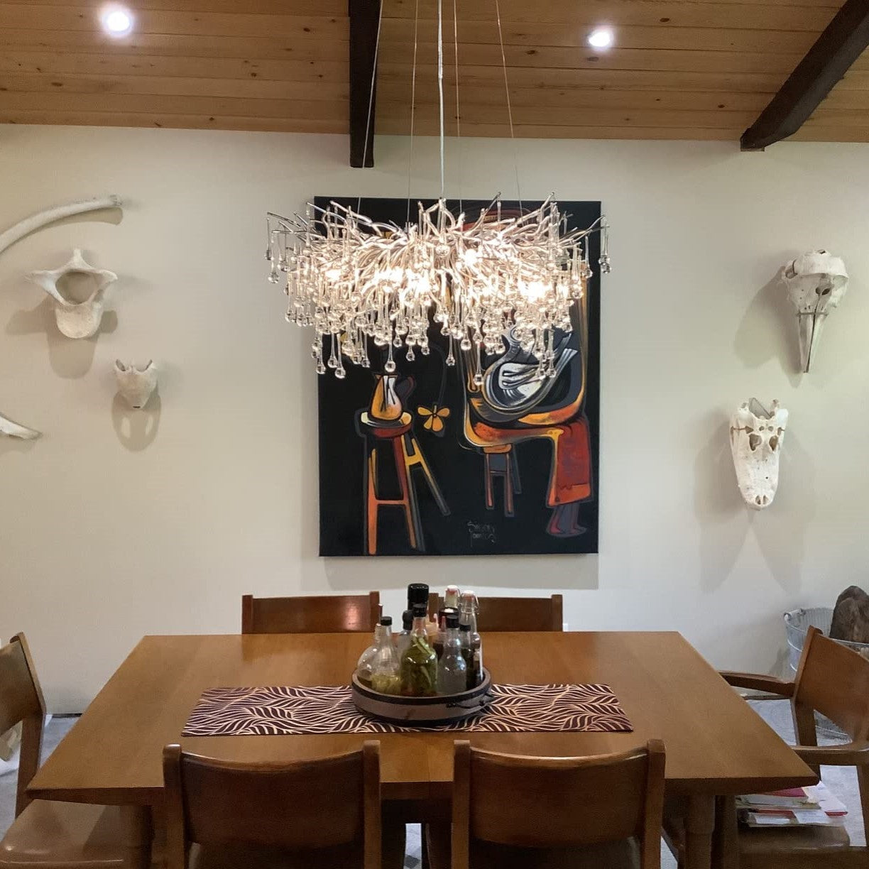 Raindrop Crystal Stunning Tree Branch Crystal Chandelier For Living Dining Room