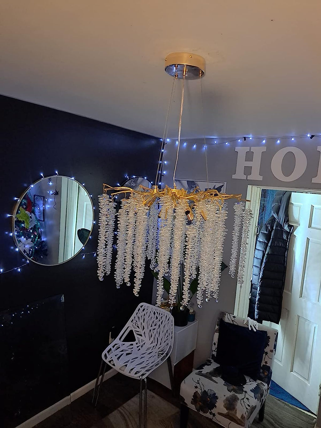 Branch Crystal Icicle Chandelier