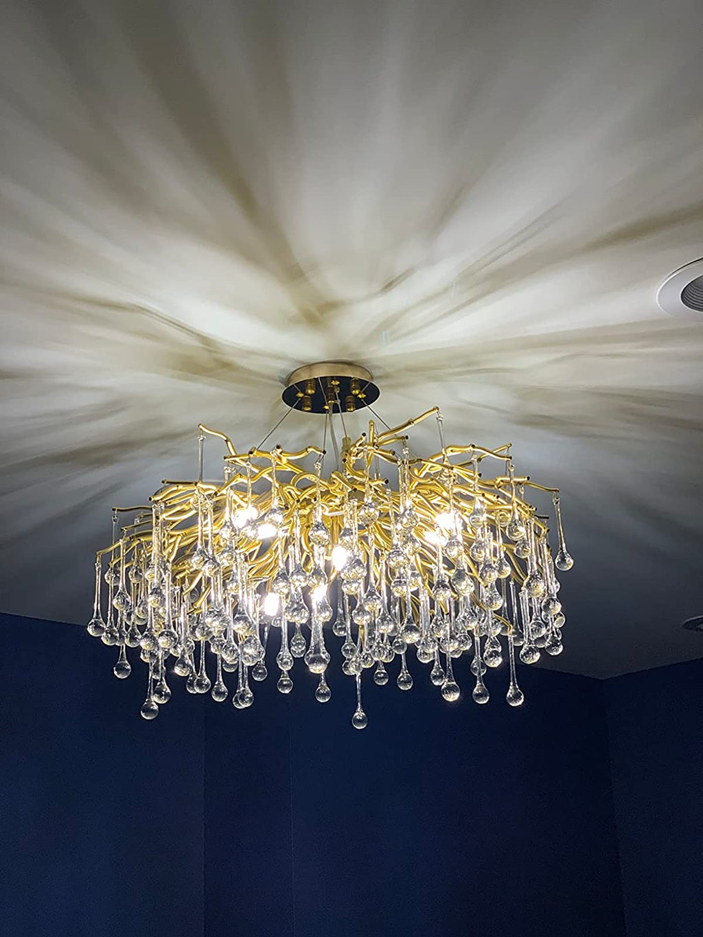 Raindrop Crystal Stunning Tree Branch Crystal Chandelier For Living Dining Room