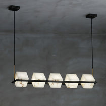 Alabaster Square Box Chandelier with 4/5/6/8/9 heads