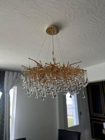 Raindrop Crystal Stunning Tree Branch Crystal Chandelier For Living Dining Room