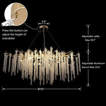Branch Crystal Icicle Chandelier