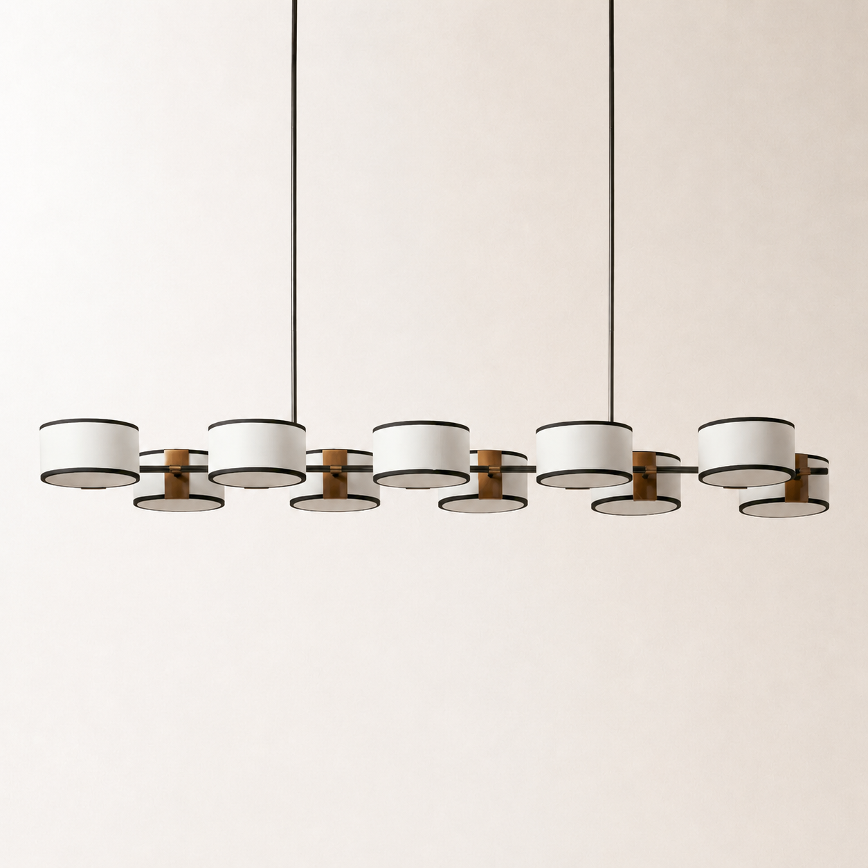 Daphne Fabric Linear Chandelier