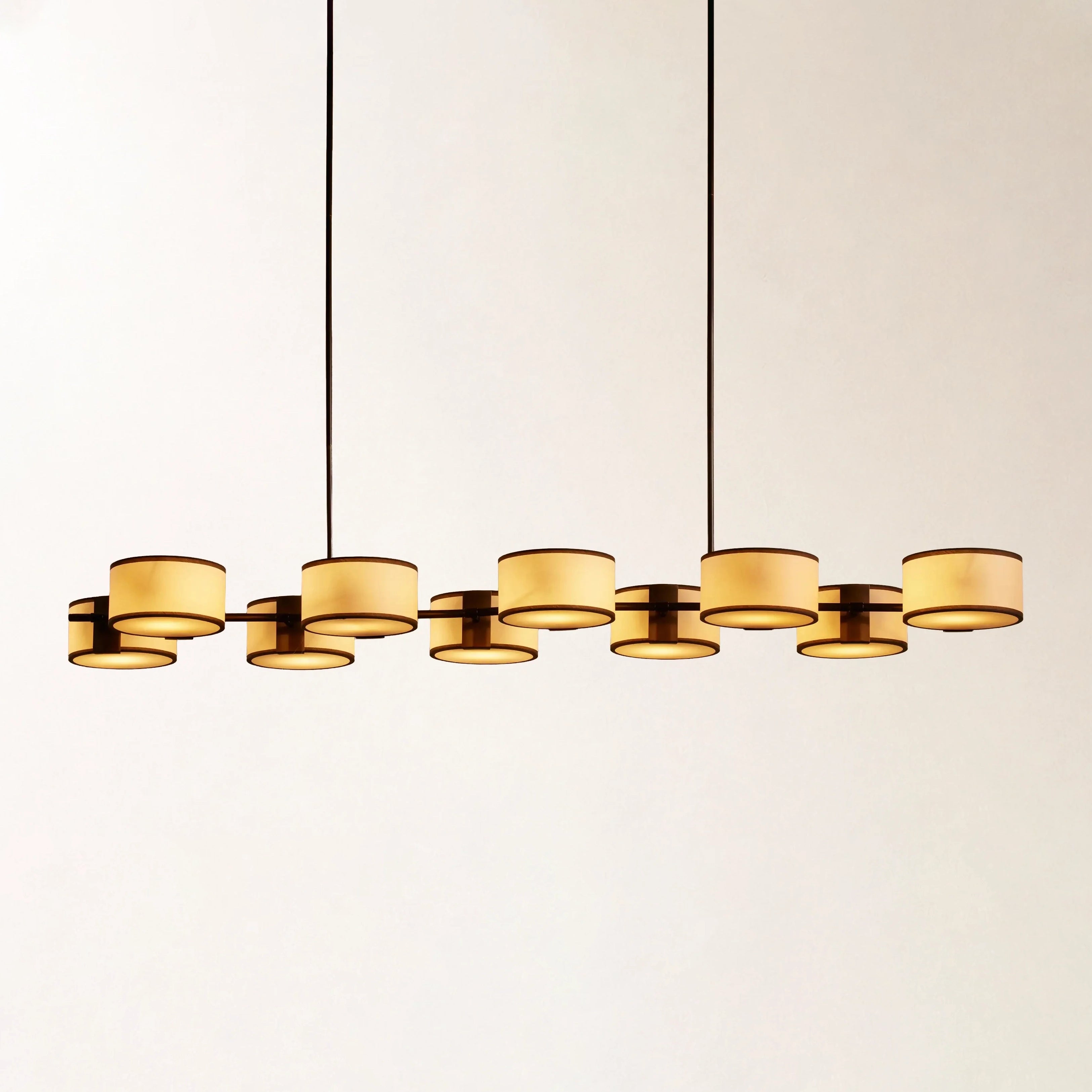 Daphne Fabric Linear Chandelier