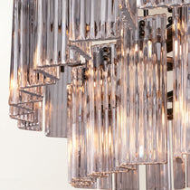 Delsie Oval Art Glass Chandelier 51" 63" 72"