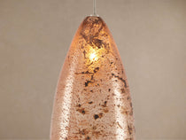 Edda Cascade Teardrop Mercury Glass Round Chandelier 23'' 35''D