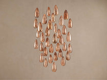 Edda Cascade Teardrop Mercury Glass Round Chandelier 23'' 35''D