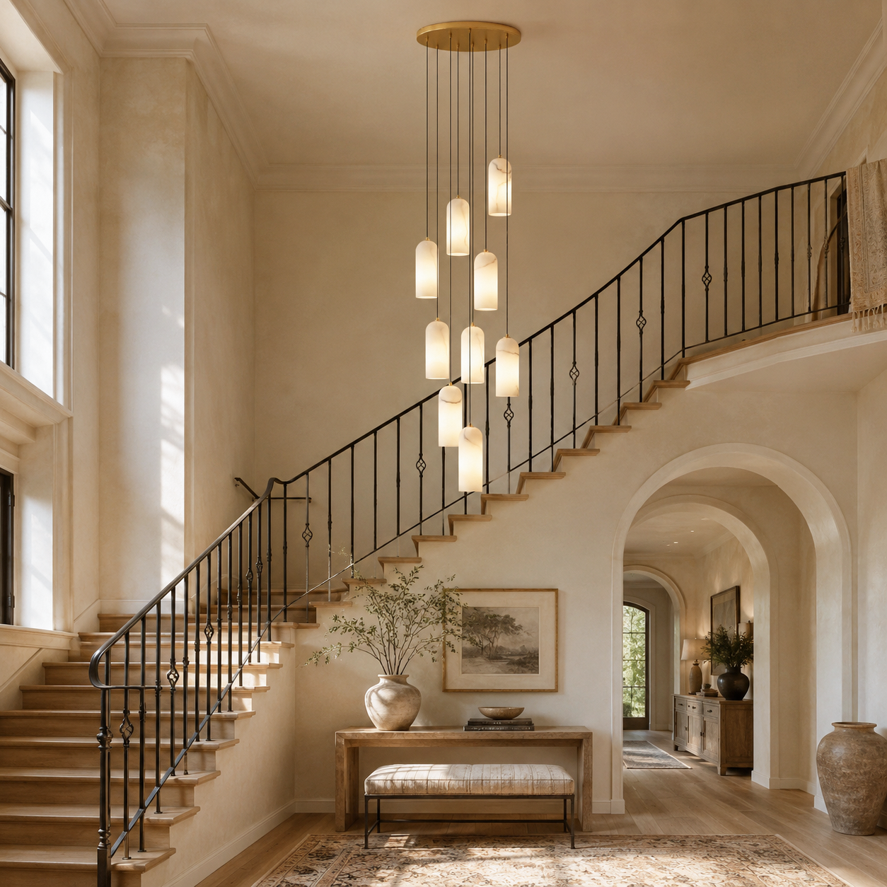 Montira Alabaster Dome Pendant Lamp