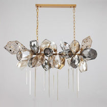 Glass Chandelier Italian Light Luxury Light Fixture for Dining Room/Living Room