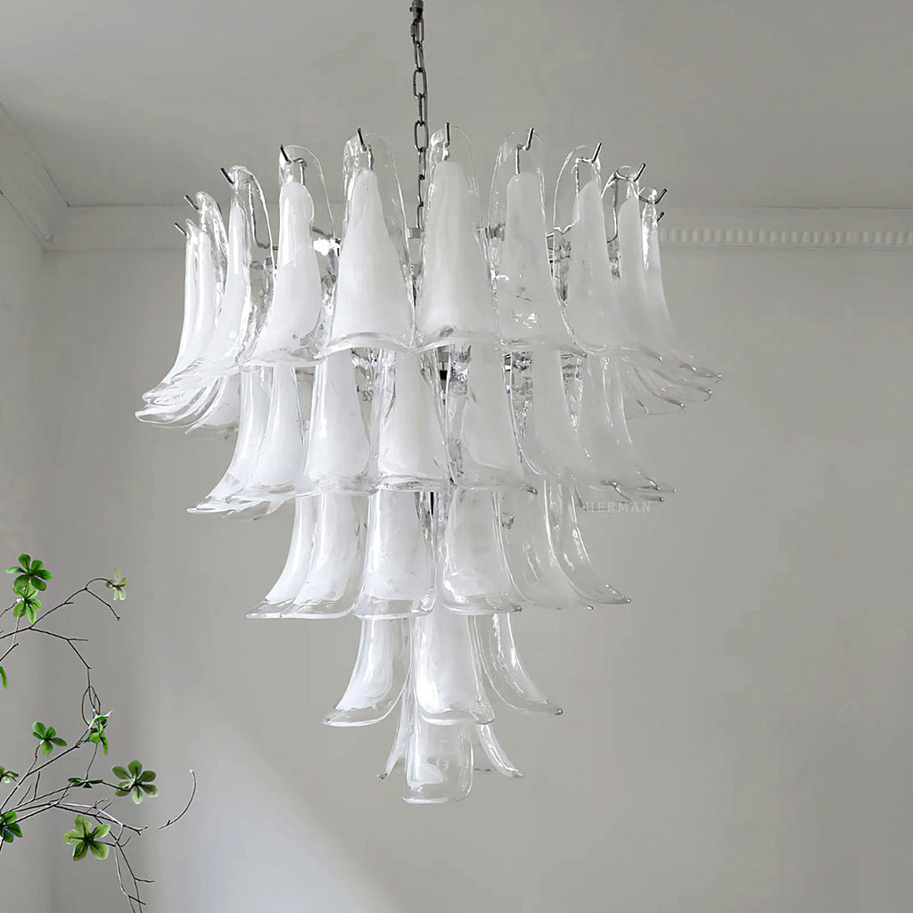 Murano Glass Petals Chandelier