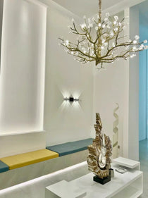 Gemstone Branch Chandelier with Artistic Design for Bedroom or Living Room