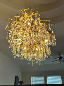 Raindrop Crystal Stunning Tree Branch Crystal Chandelier For Living Dining Room