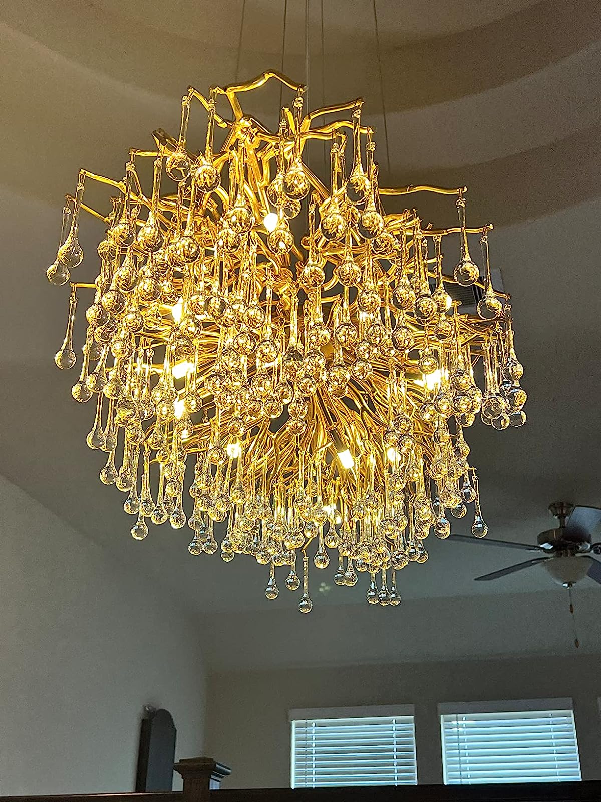 Raindrop Crystal Stunning Tree Branch Crystal Chandelier For Living Dining Room
