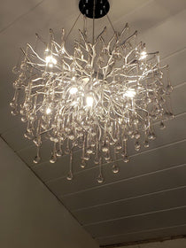 Raindrop Crystal Stunning Tree Branch Crystal Chandelier For Living Dining Room