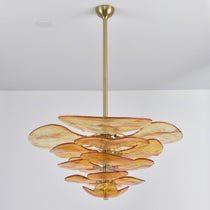 Petals Gold Murano Glass Chandelier