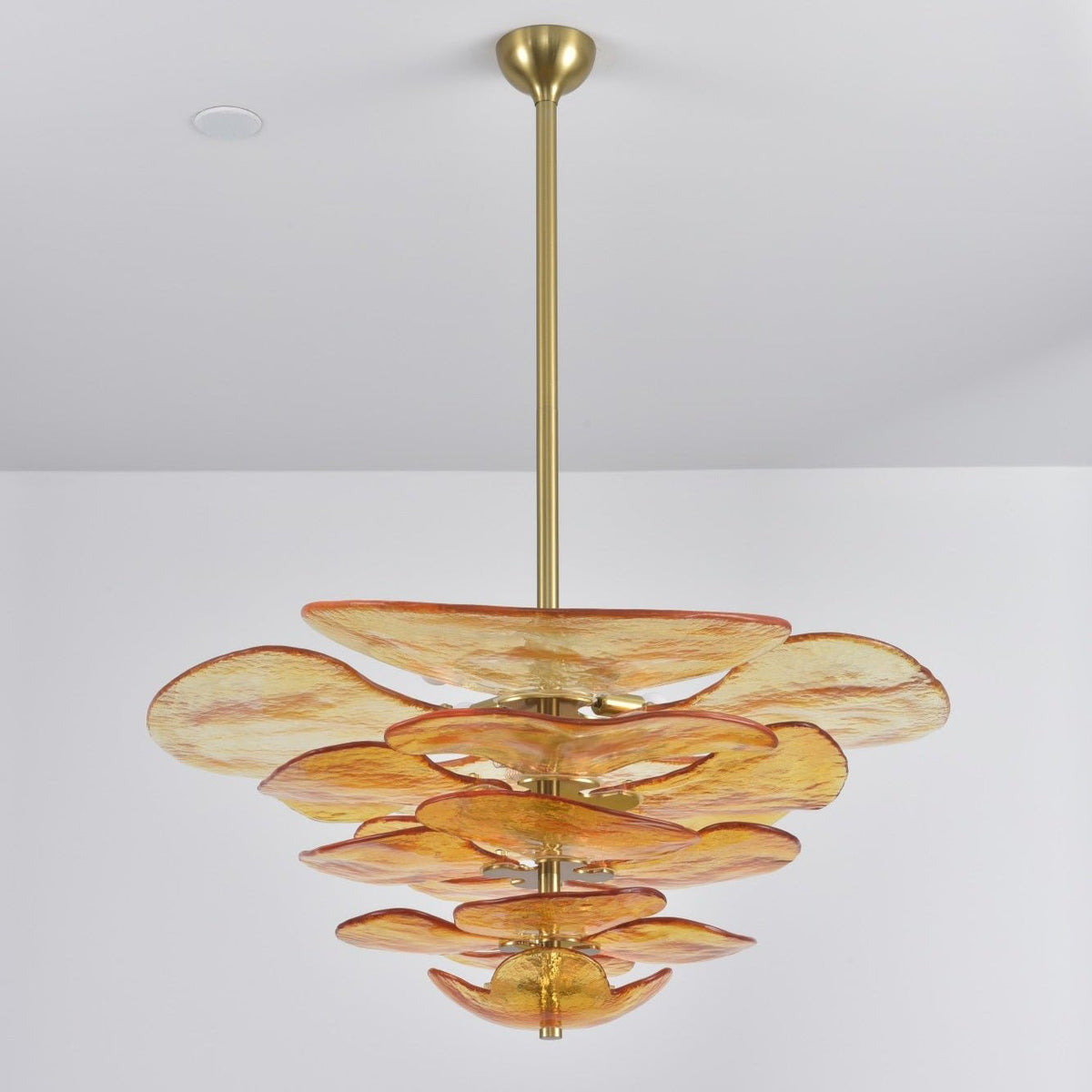 Petals Gold Murano Glass Chandelier