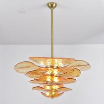 Petals Gold Murano Glass Chandelier