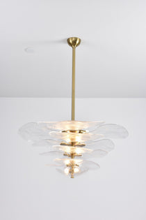 Petals Gold Murano Glass Chandelier