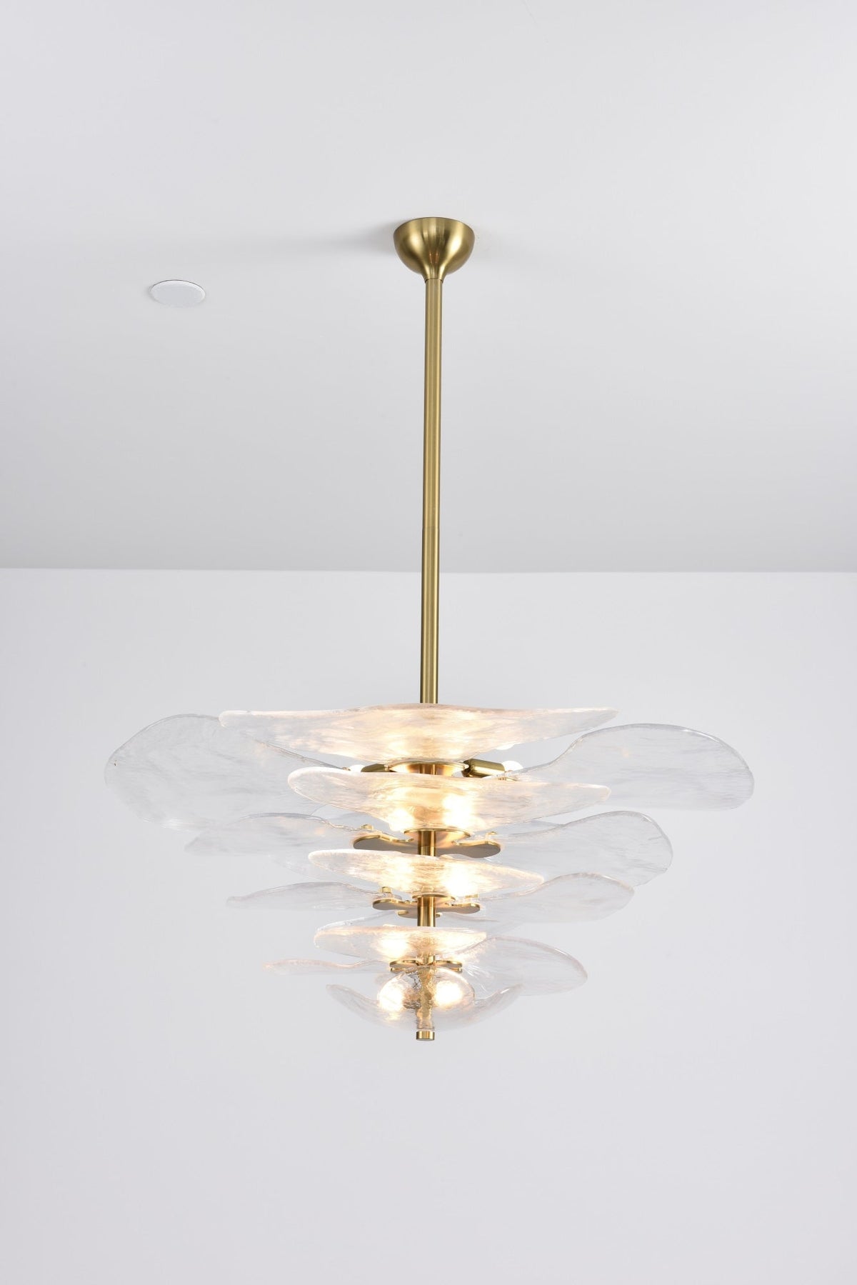 Petals Gold Murano Glass Chandelier