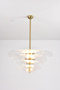 Petals Gold Murano Glass Chandelier