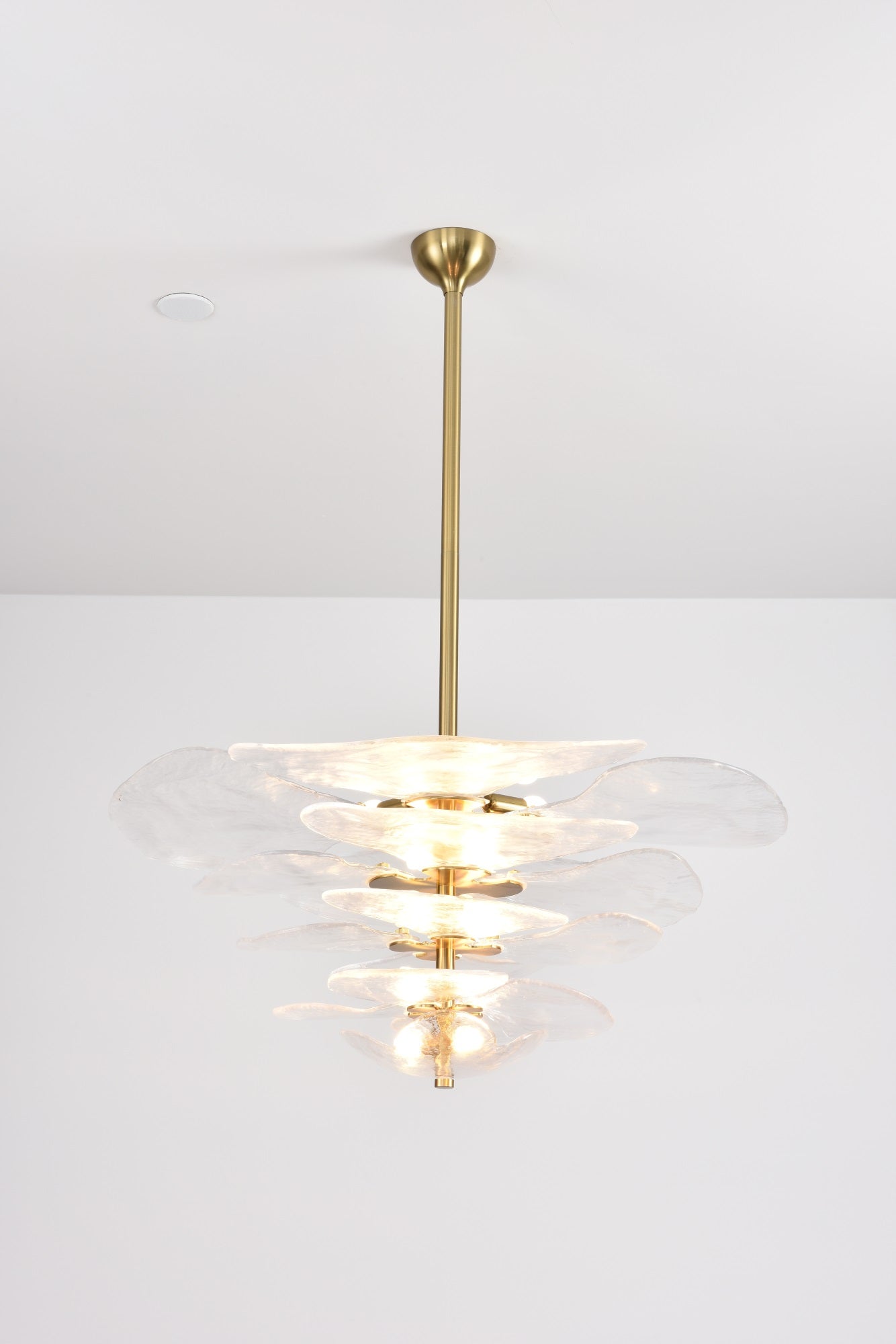Petals Gold Murano Glass Chandelier