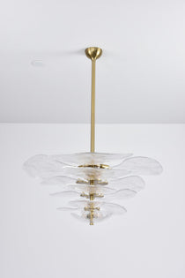 Petals Gold Murano Glass Chandelier
