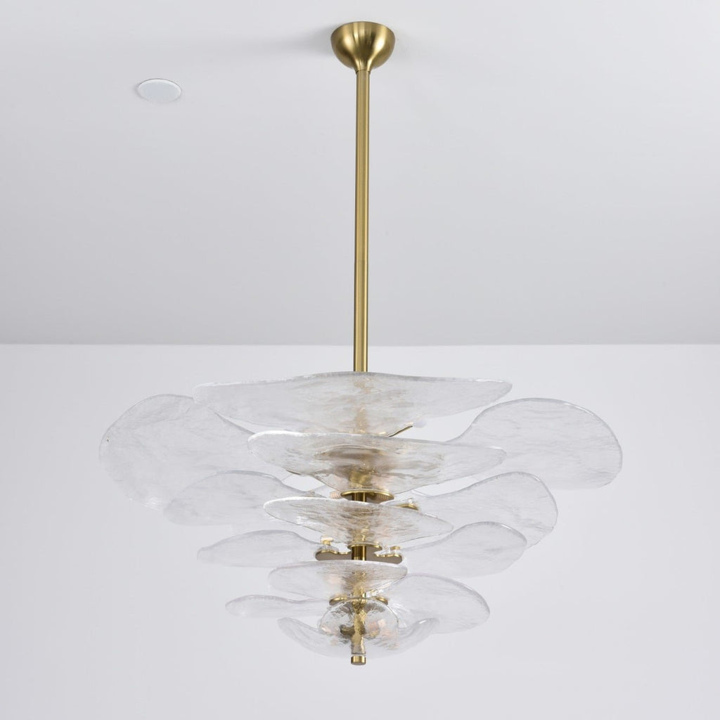 Petals Gold Murano Glass Chandelier