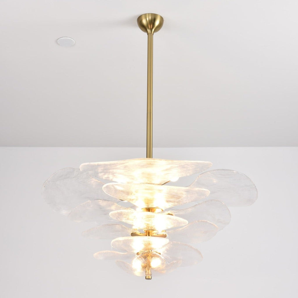 Petals Gold Murano Glass Chandelier