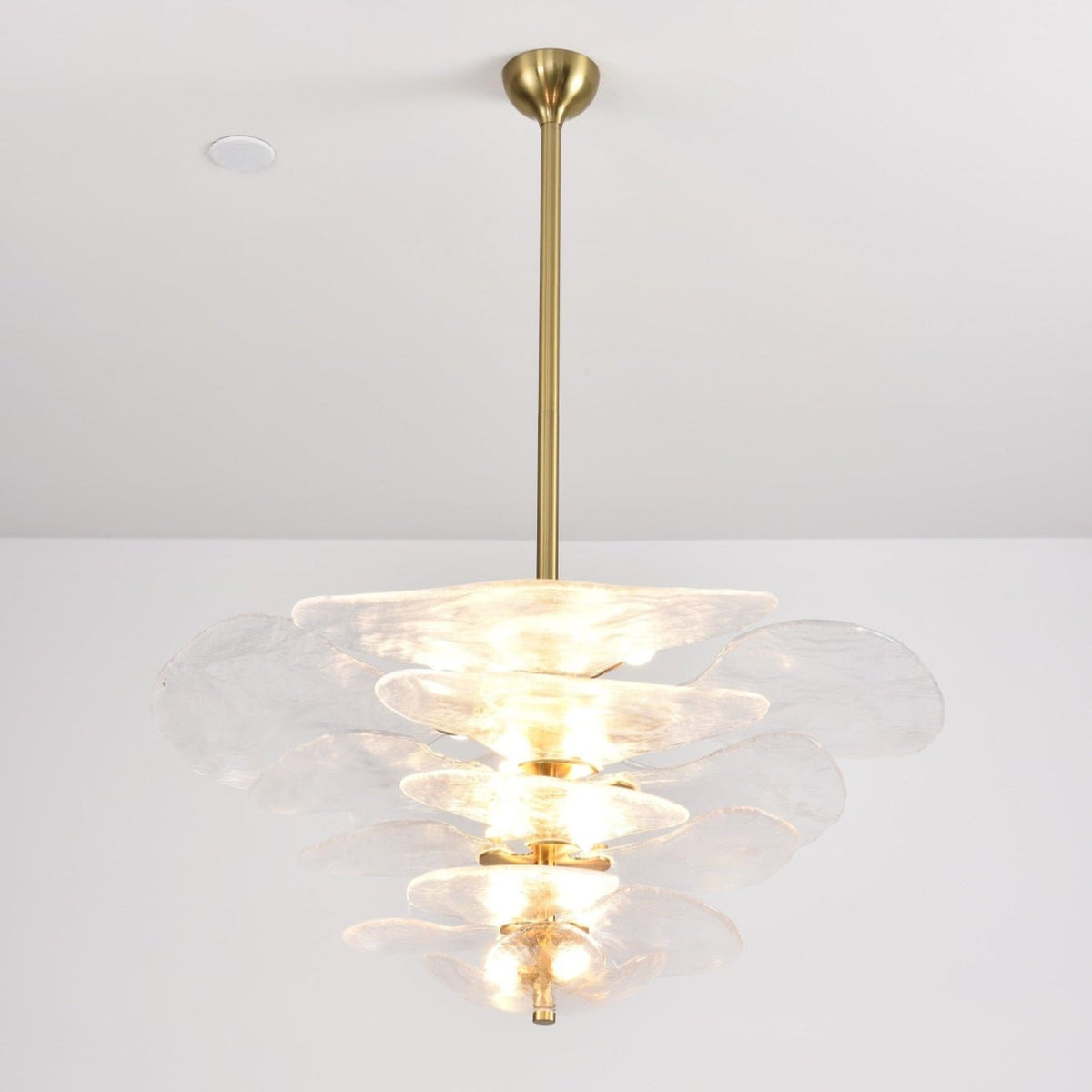 Petals Gold Murano Glass Chandelier