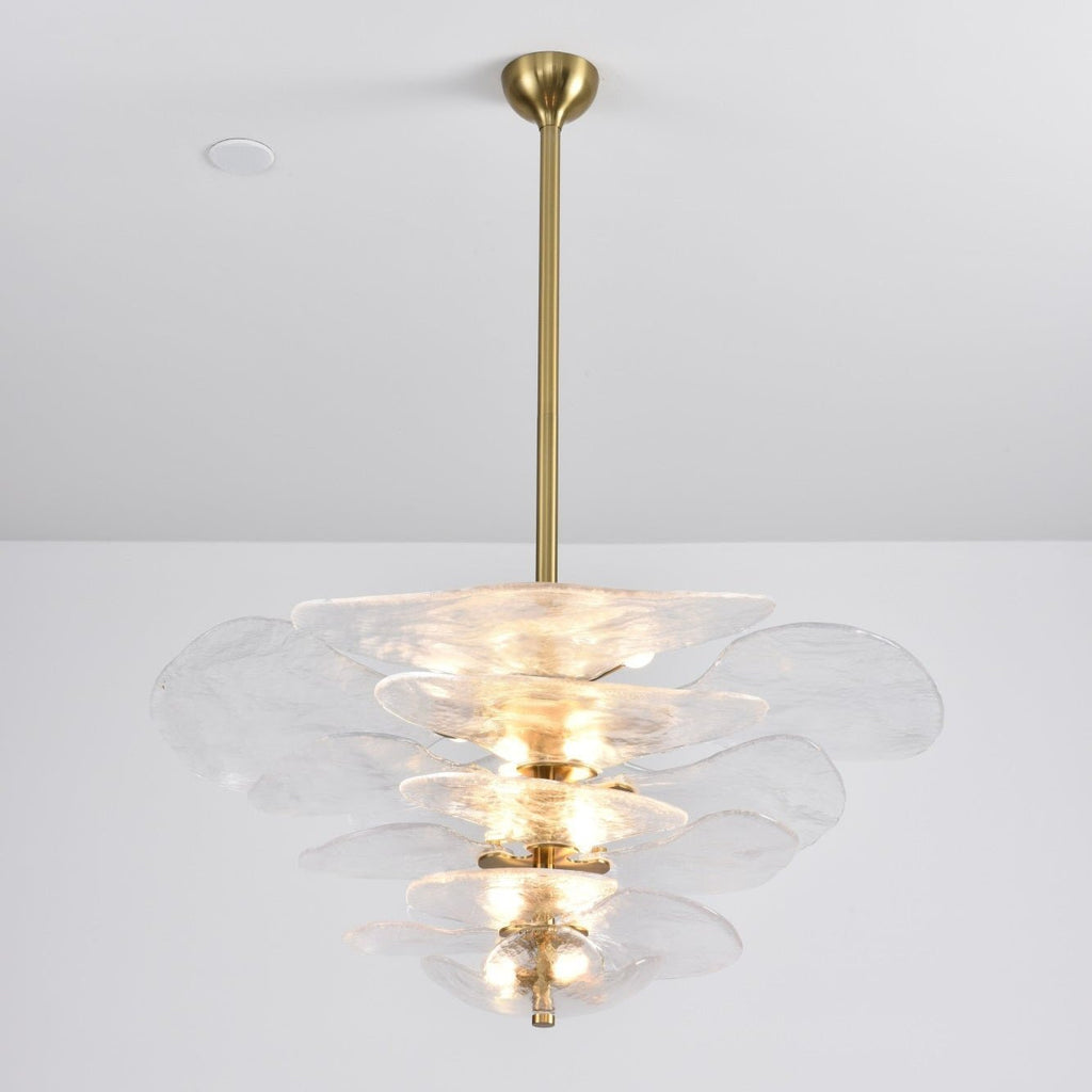 Petals Gold Murano Glass Chandelier