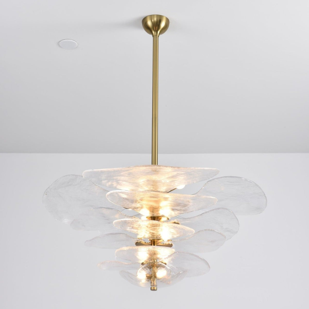 Petals Gold Murano Glass Chandelier