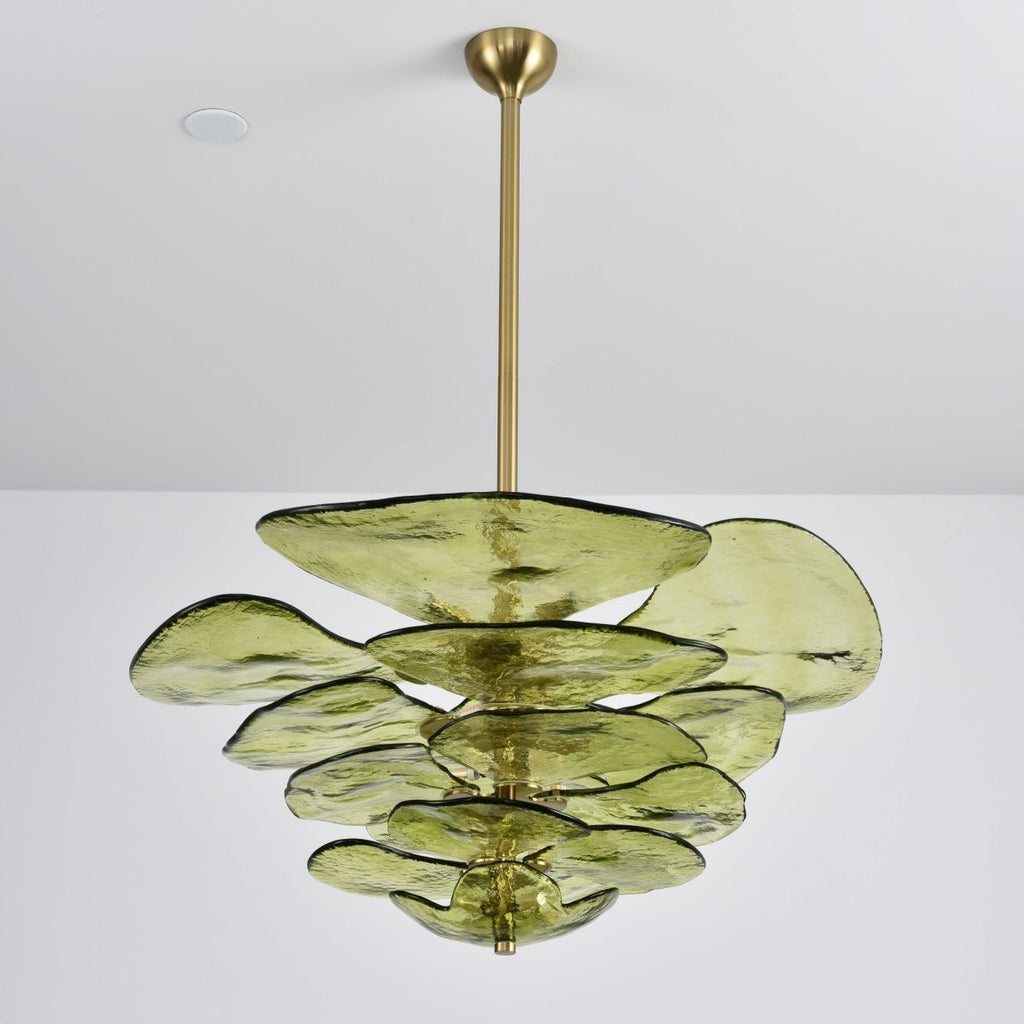 Petals Gold Murano Glass Chandelier