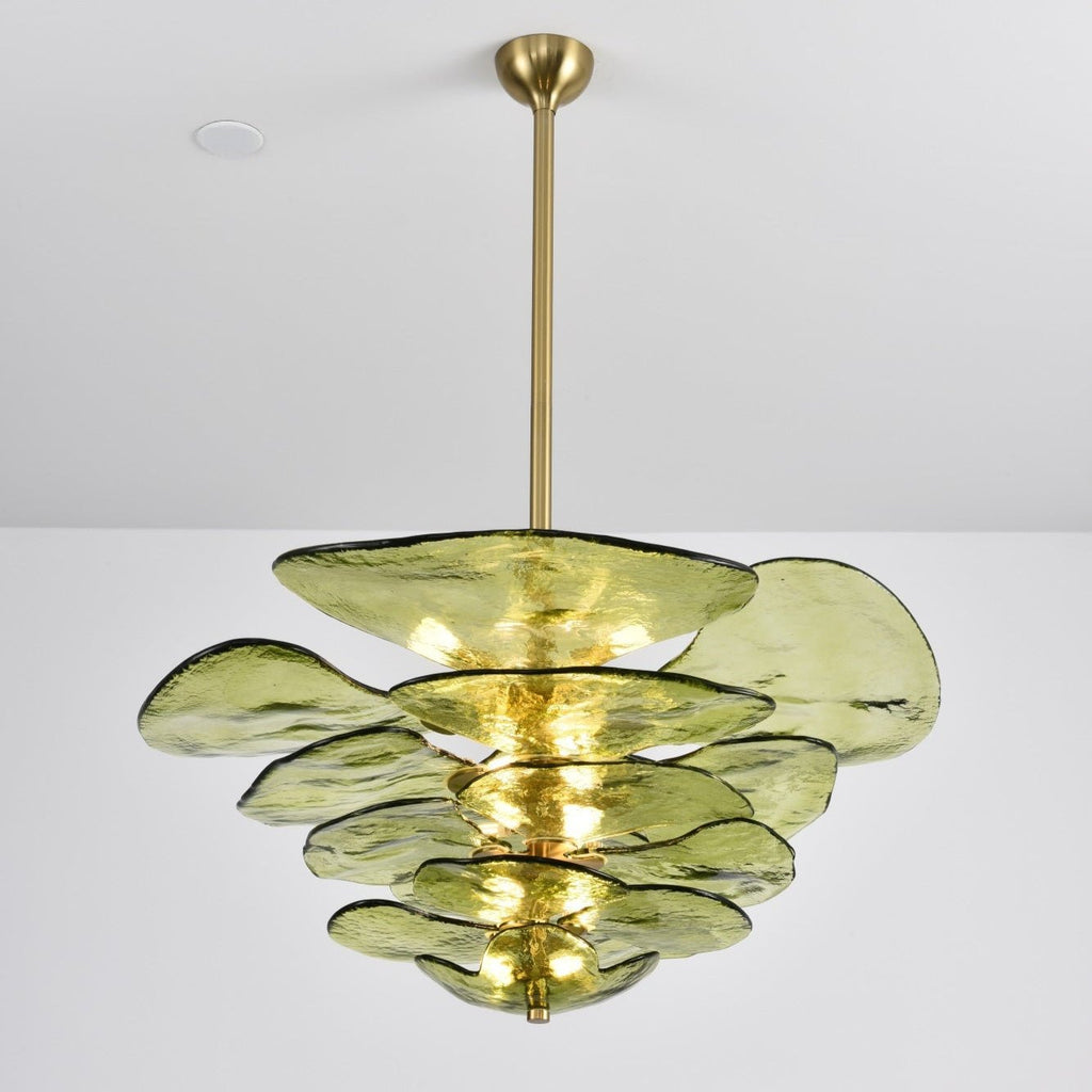 Petals Gold Murano Glass Chandelier