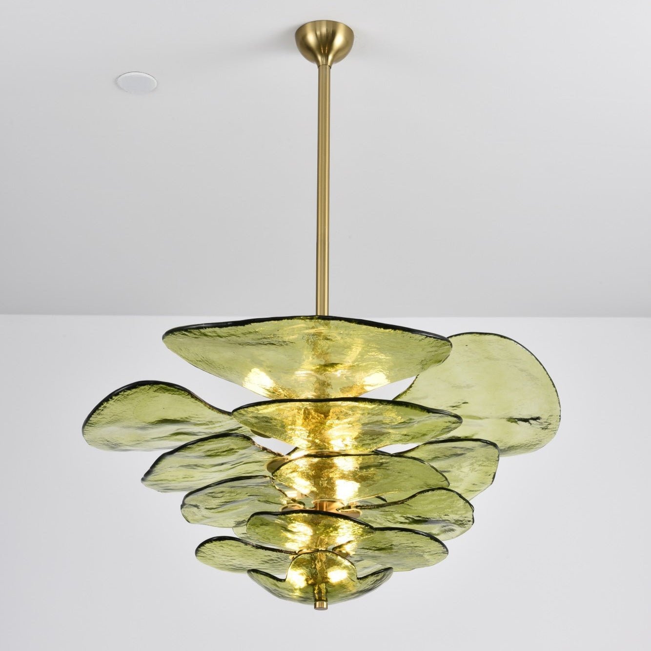 Petals Gold Murano Glass Chandelier