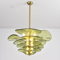 Petals Gold Murano Glass Chandelier