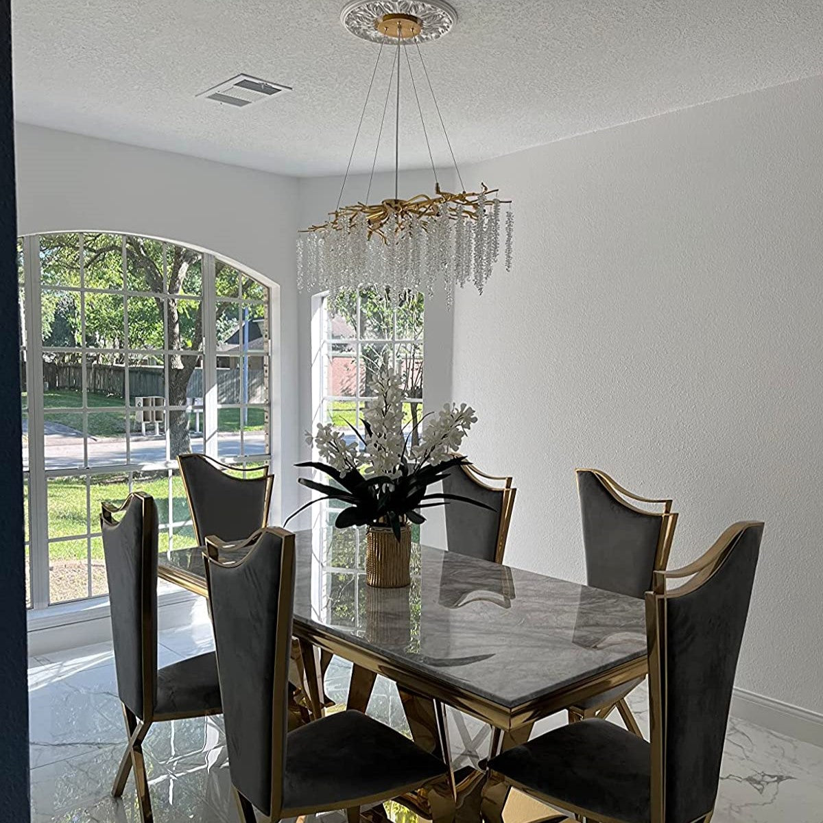 Branch Crystal Icicle Chandelier
