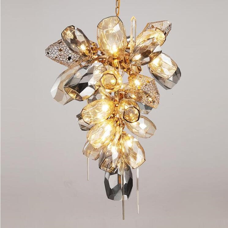 Glass Chandelier Italian Light Luxury Light Fixture for Dining Room/Living Room Main image