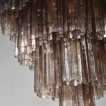 Murano Glass Chandelier – 78 tubes – Smoked