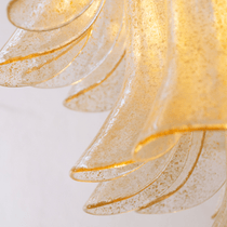 Murano Glass Amber Lily Chandelier
