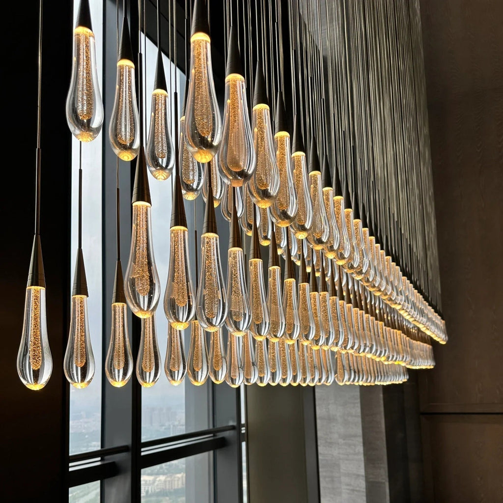 Soltaire Crystal Linear Chandelier 37" 50" 60" 70" 87" 120"W